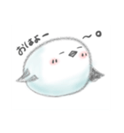 まるまるしたしろいとり(日常)（個別スタンプ：7）