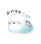まるまるしたしろいとり(日常)（個別スタンプ：8）