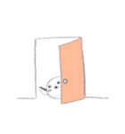 まるまるしたしろいとり(日常)（個別スタンプ：9）