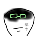 緑眼鏡の人5（個別スタンプ：3）