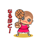 スポーツシリーズNo.9 女子バスケ選手（個別スタンプ：30）