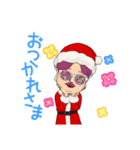 ヘンテコおじさんクリスマスバージョン（個別スタンプ：3）