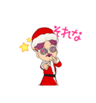 ヘンテコおじさんクリスマスバージョン（個別スタンプ：15）