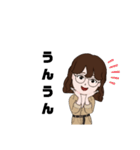 普段使える女の子スタンプ（個別スタンプ：3）