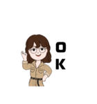 普段使える女の子スタンプ（個別スタンプ：9）
