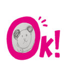 小1が書いたイラスト②（個別スタンプ：1）