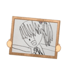 小1が書いたイラスト②（個別スタンプ：5）