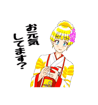 頑張る巫女お姉さん   21（個別スタンプ：10）