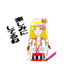 頑張る巫女お姉さん   21（個別スタンプ：18）