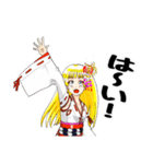 頑張る巫女お姉さん   21（個別スタンプ：24）