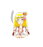 頑張る巫女お姉さん   21（個別スタンプ：25）