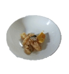 和食写真うどん焼き鳥唐揚げ定食キムチ卵焼（個別スタンプ：24）