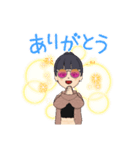 おだんごヘアgirl（個別スタンプ：2）