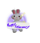 Happy♪ Rabbit♪（個別スタンプ：5）