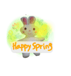 Happy♪ Rabbit♪（個別スタンプ：7）