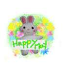 Happy♪ Rabbit♪（個別スタンプ：8）