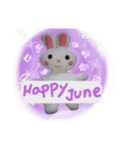 Happy♪ Rabbit♪（個別スタンプ：9）