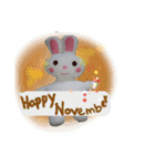 Happy♪ Rabbit♪（個別スタンプ：14）