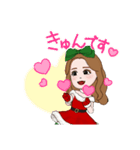 クリスマスゆみちゃん（個別スタンプ：6）