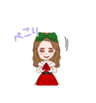 クリスマスゆみちゃん（個別スタンプ：11）