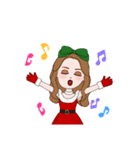 クリスマスゆみちゃん（個別スタンプ：13）