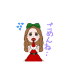 クリスマスゆみちゃん（個別スタンプ：14）