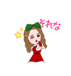 クリスマスゆみちゃん（個別スタンプ：15）