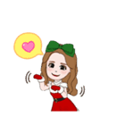 クリスマスゆみちゃん（個別スタンプ：16）