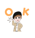 カジュアル女子（個別スタンプ：1）