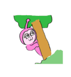 かれんが描いた毎日使えるスタンプ。（個別スタンプ：24）