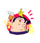 ファッション力士 水（個別スタンプ：2）