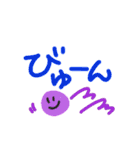 あーめろ ゆるゆるスタンプ カラーマーブル（個別スタンプ：21）