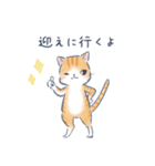 ねこと待ち合わせ（個別スタンプ：7）