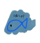 無心な魚のスタンプ（個別スタンプ：1）