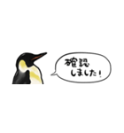 【省スペース】しゃべるペンギン（個別スタンプ：35）