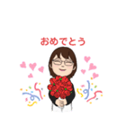 メガネ娘（個別スタンプ：20）