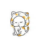 かわいい模様の猫スタンプ（個別スタンプ：5）
