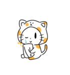 かわいい模様の猫スタンプ（個別スタンプ：7）