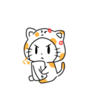 かわいい模様の猫スタンプ（個別スタンプ：13）