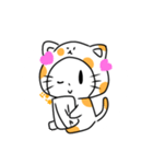 かわいい模様の猫スタンプ（個別スタンプ：15）