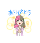 かわいらしい女の子のスタンプ（個別スタンプ：6）