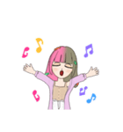 かわいらしい女の子のスタンプ（個別スタンプ：8）