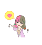 かわいらしい女の子のスタンプ（個別スタンプ：10）