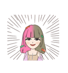 かわいらしい女の子のスタンプ（個別スタンプ：12）