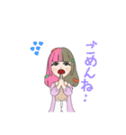 かわいらしい女の子のスタンプ（個別スタンプ：16）