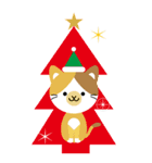 BIG「ねこ」Xmas（個別スタンプ：1）