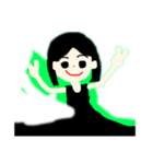 背景切り取り練習女の子（個別スタンプ：3）