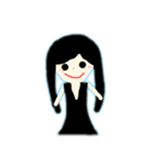 背景切り取り練習女の子（個別スタンプ：4）