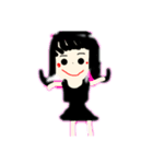 背景切り取り練習女の子（個別スタンプ：8）