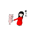 白い犬のスタンプ1（個別スタンプ：14）